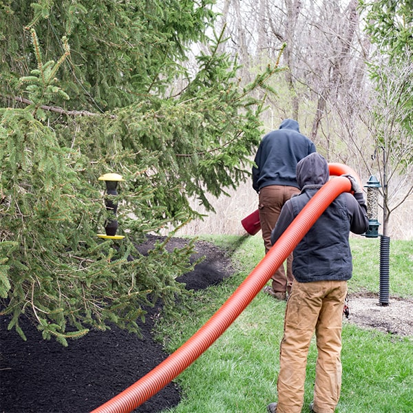 mulch blowing is an effective method for controlling erosion on sloped areas